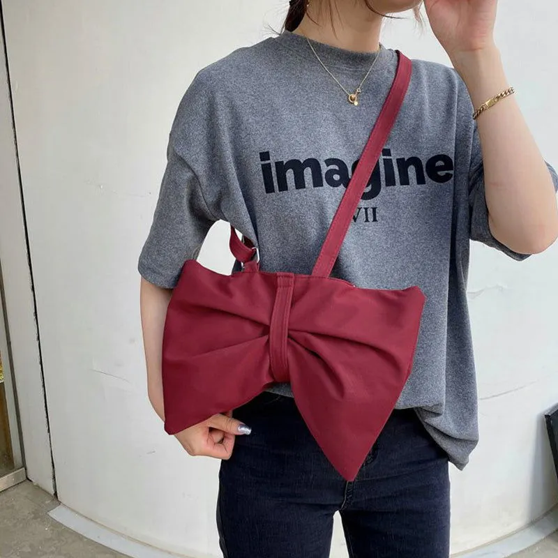 LovelyRLovely Large Bow Shoulder Bag