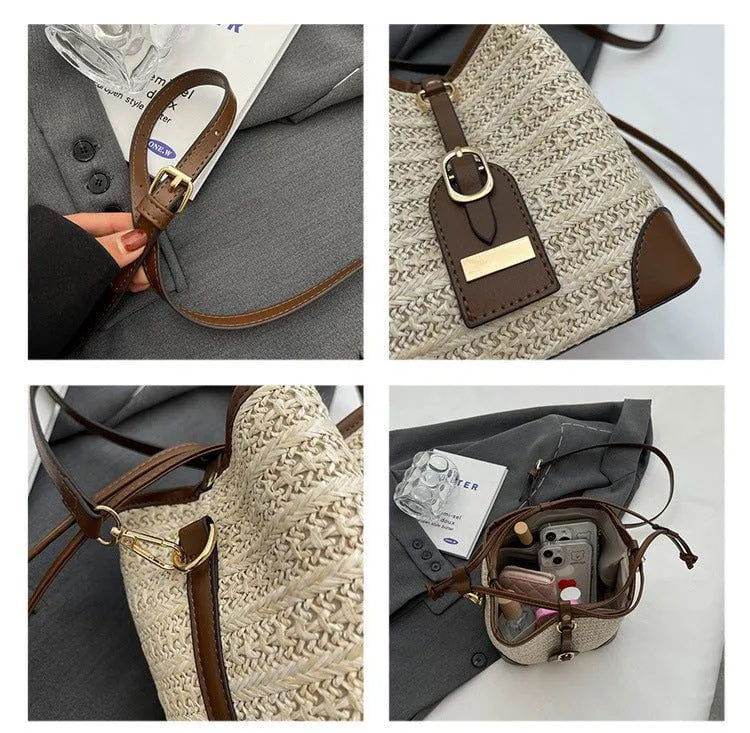 LovelyRLovely Straw Plaited Shoulder Bag