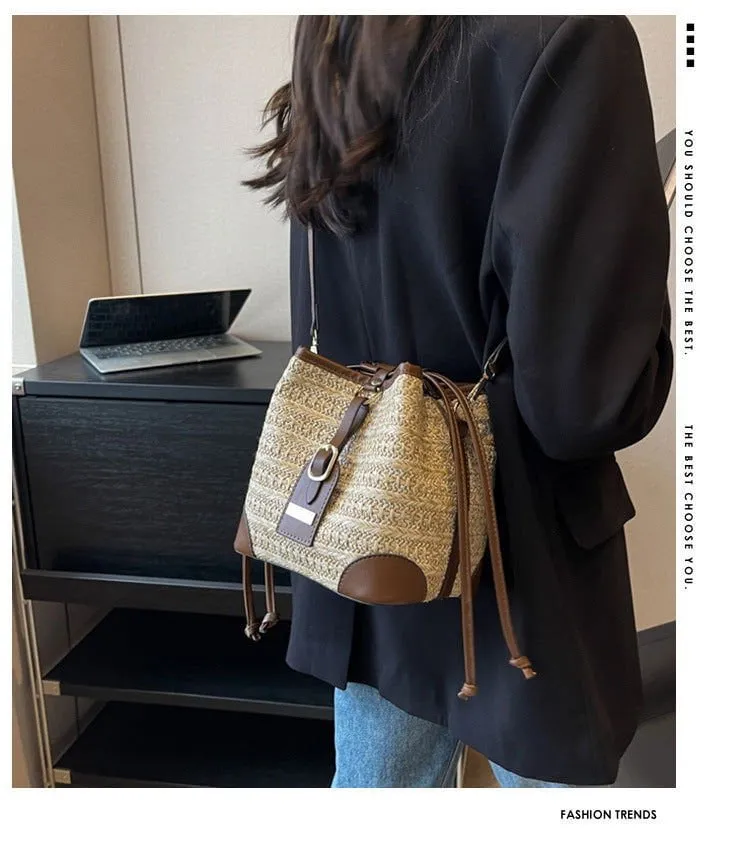 LovelyRLovely Straw Plaited Shoulder Bag