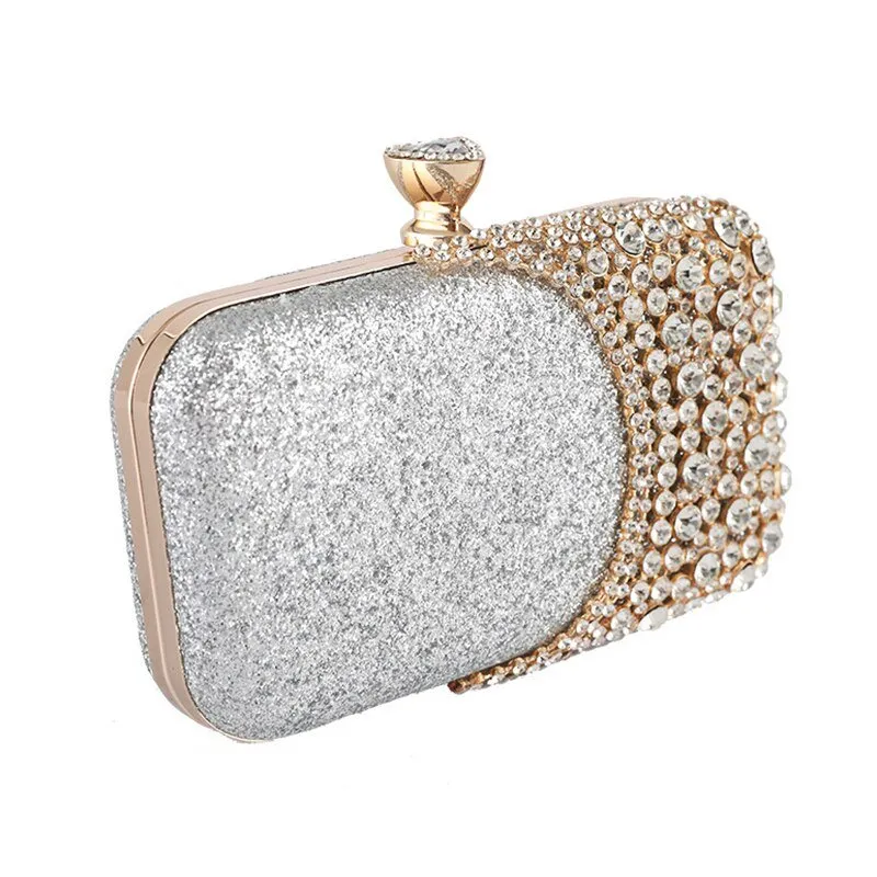 Luxy Moon Bridal Clutch Bag Crystal Wedding Purse