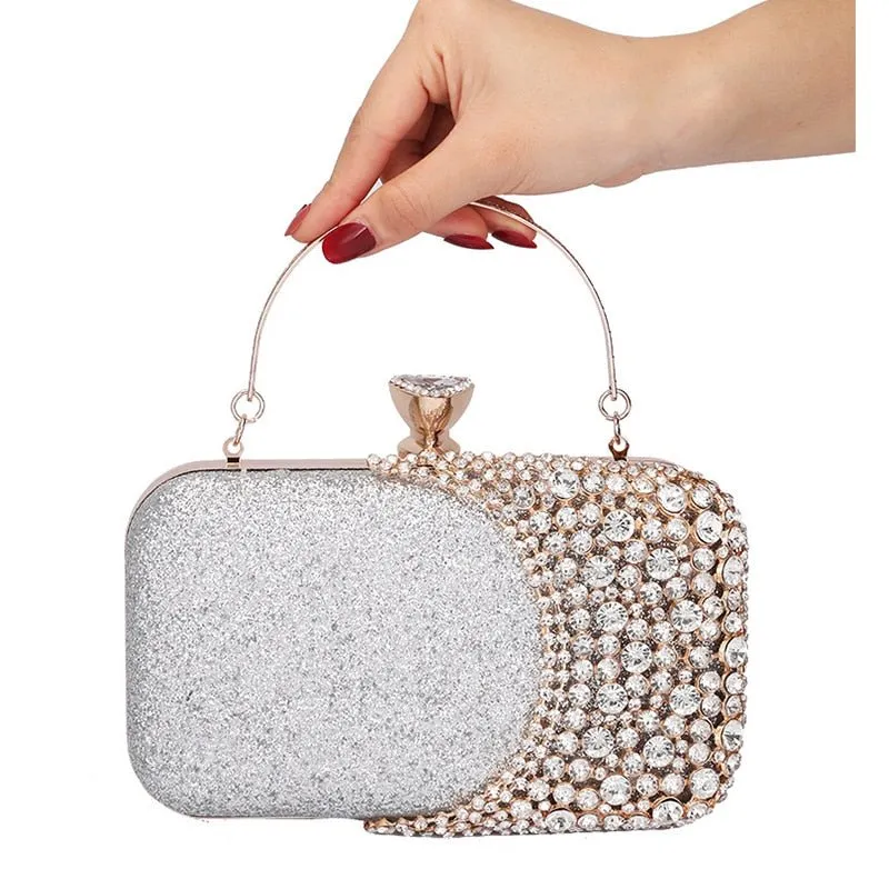 Luxy Moon Bridal Clutch Bag Crystal Wedding Purse