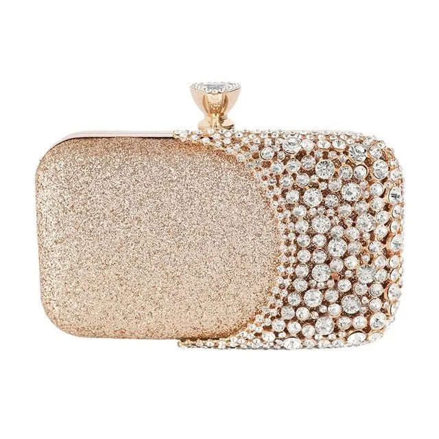 Luxy Moon Bridal Clutch Bag Crystal Wedding Purse