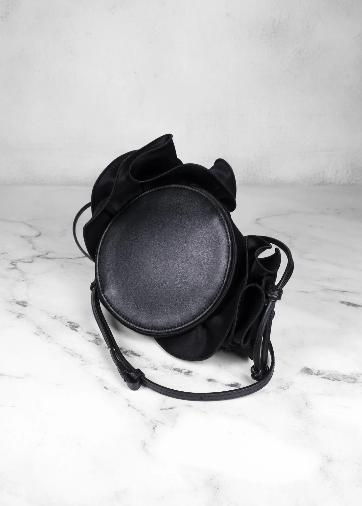 Magda Butrym Ruched Satin Shoulder Bag