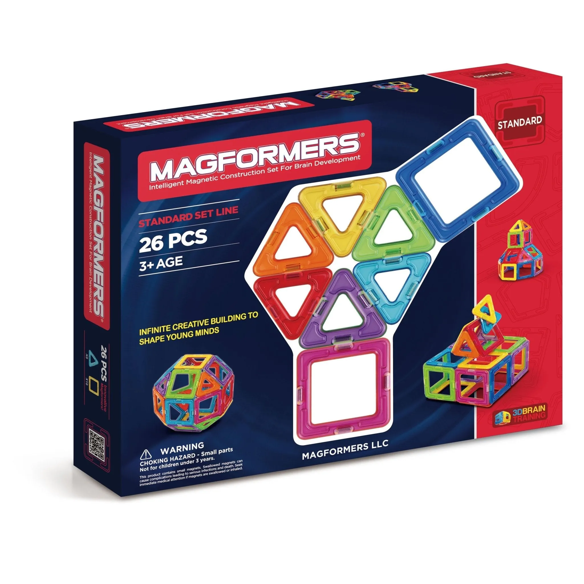 MAGFORMERS Rainbow 26 Piece Set