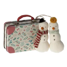 Maileg Ornaments Set in Suitcase | Snowman