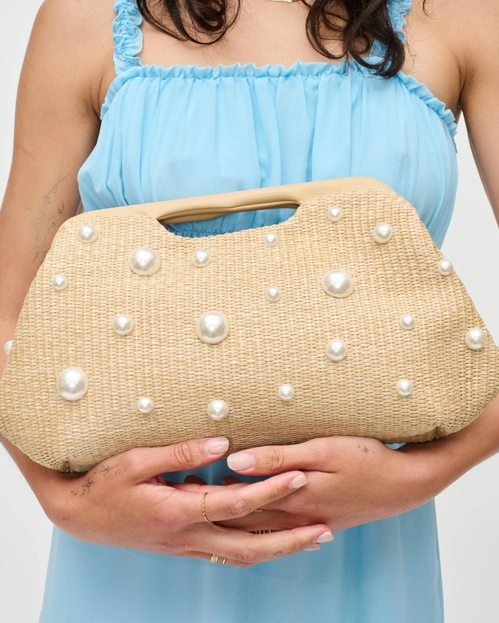 Mallory Pearl Clutch