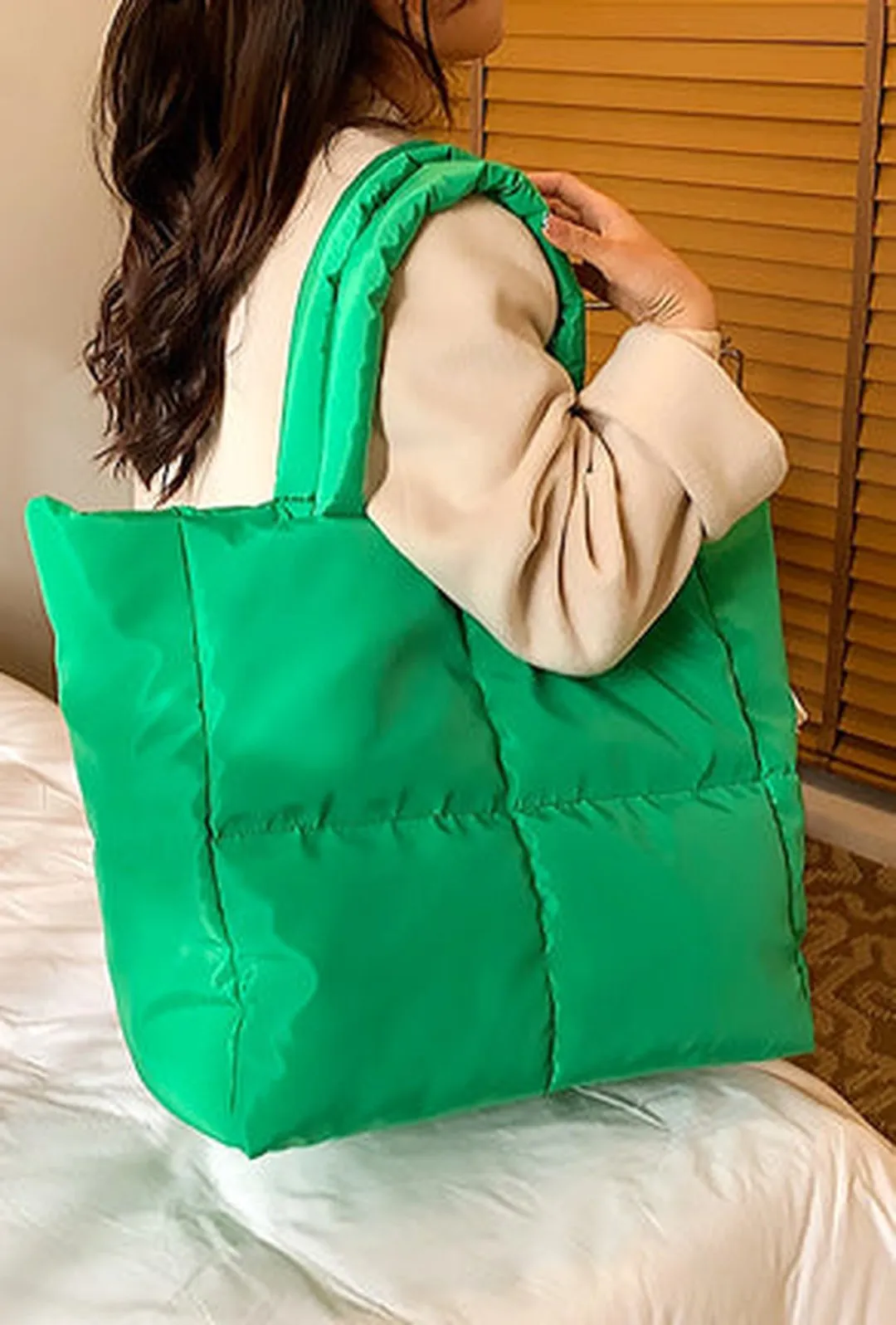 MARIA - PUFFY QUILTED TOTE BAG