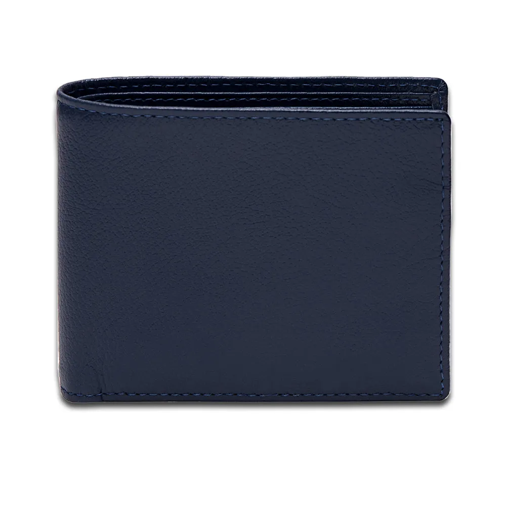 Marine Blue Curved Credit Card Wallet