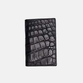 MATTE ALLIGATOR CREDIT CARD CASE