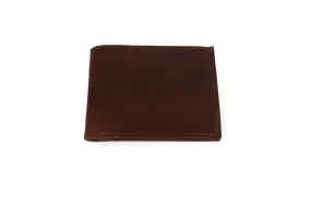 Men's Leather Wallet -  Chocolate Brown