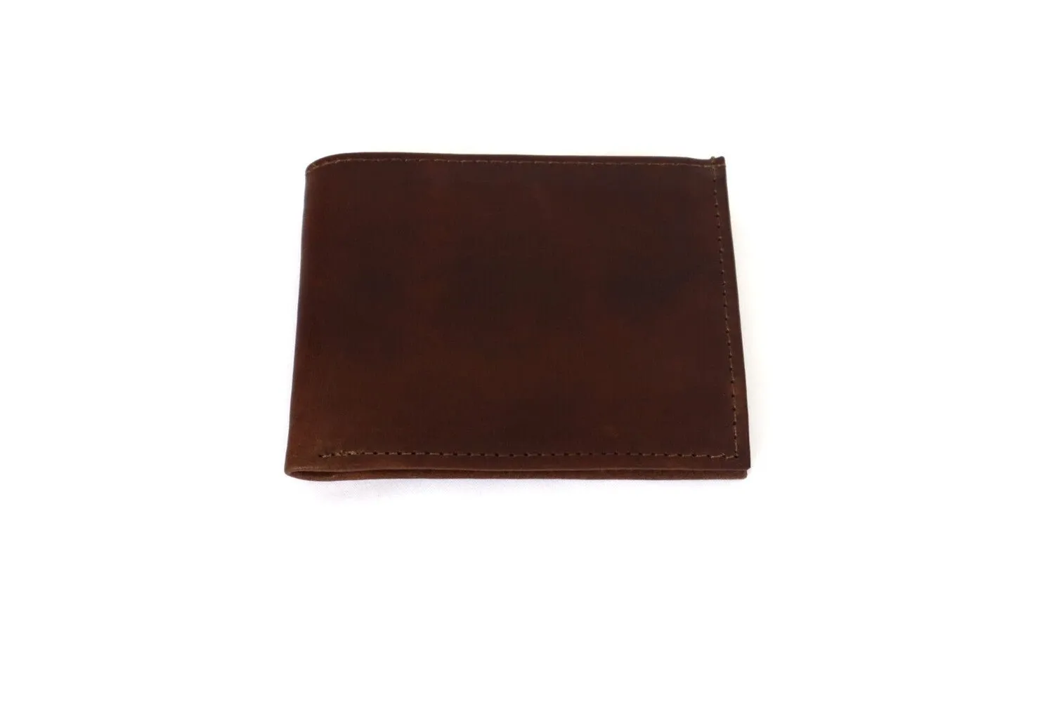 Men's Leather Wallet -  Chocolate Brown