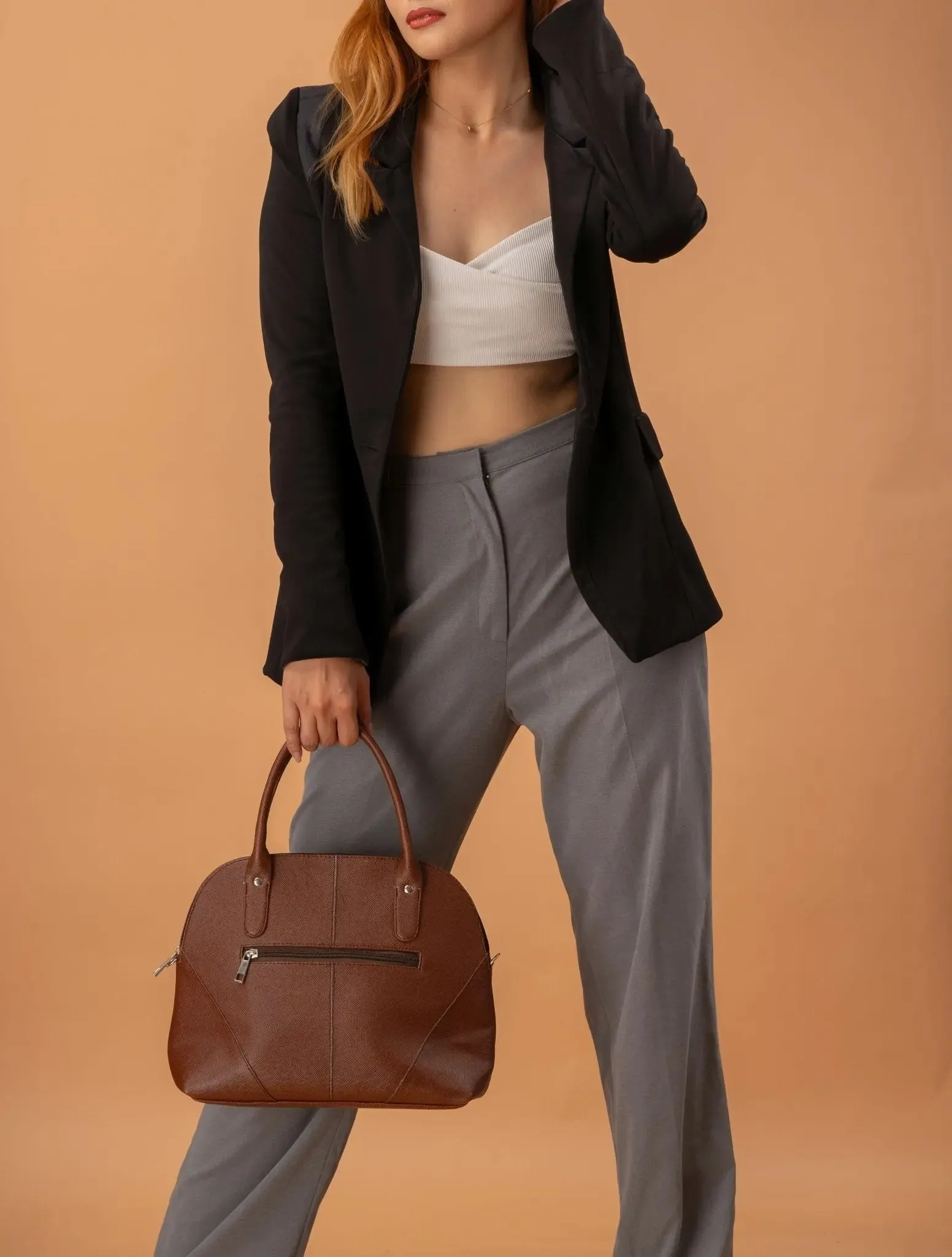 MEREDITH Alma Sling Bag in Choco Brown