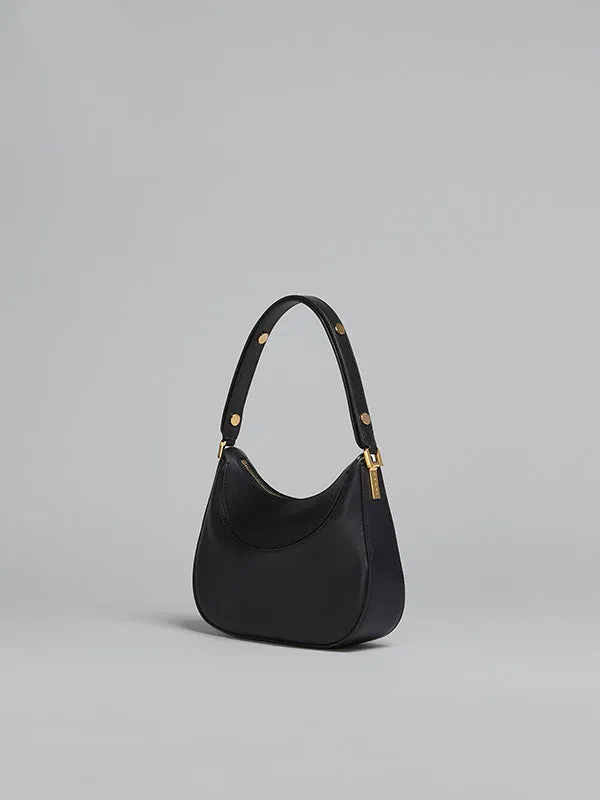 Milano Mini Shoulder Bag in Black