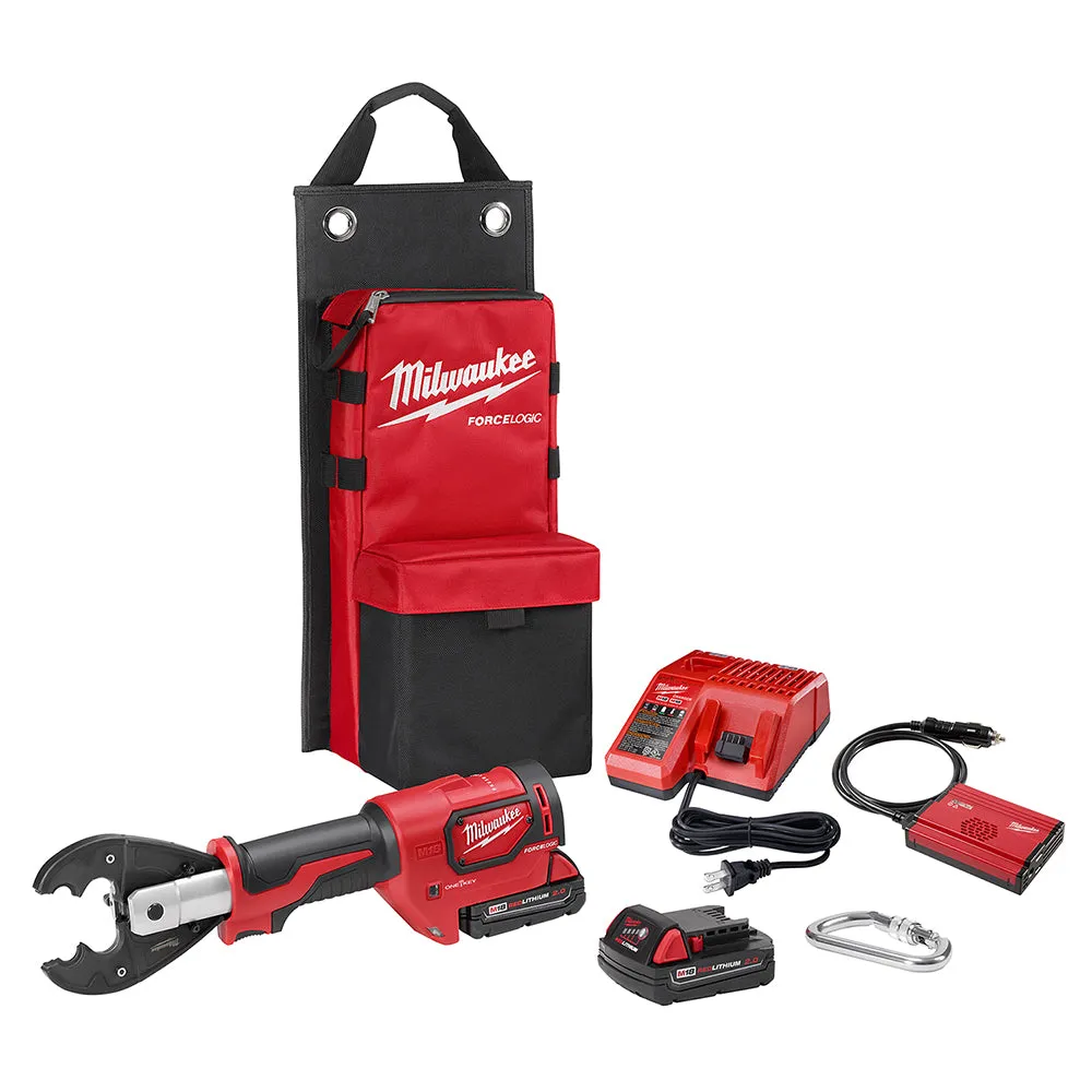 Milwaukee 2678-22BG M18 Force Logic 6T Utility Crimping Kit With D3 Grooves And Fixed Bg Die