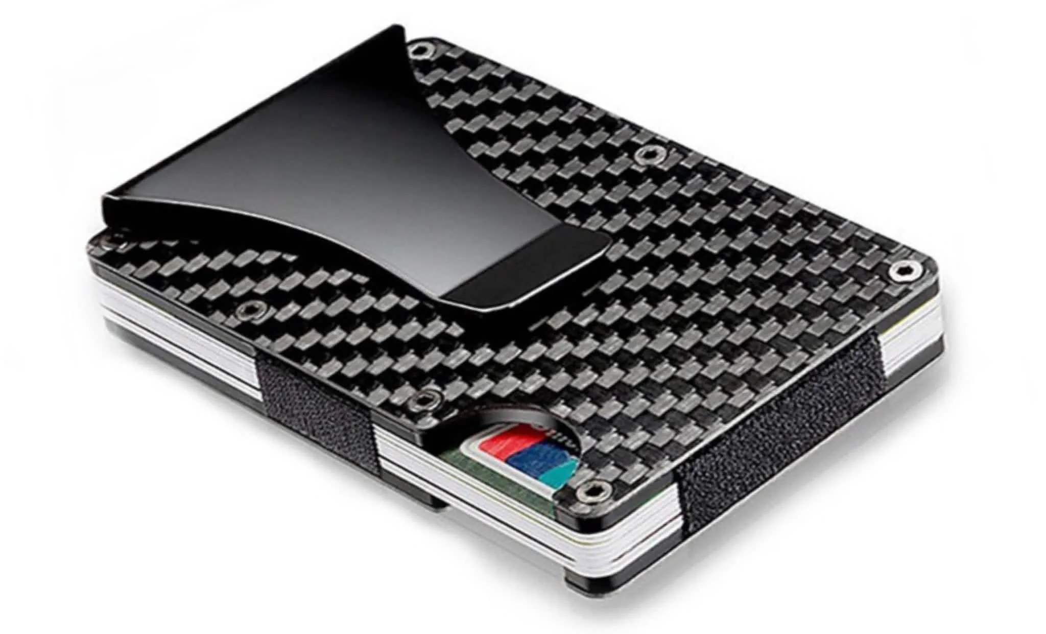 Modern Men's Secure Carbon Fiber Wallet with RFID Protection