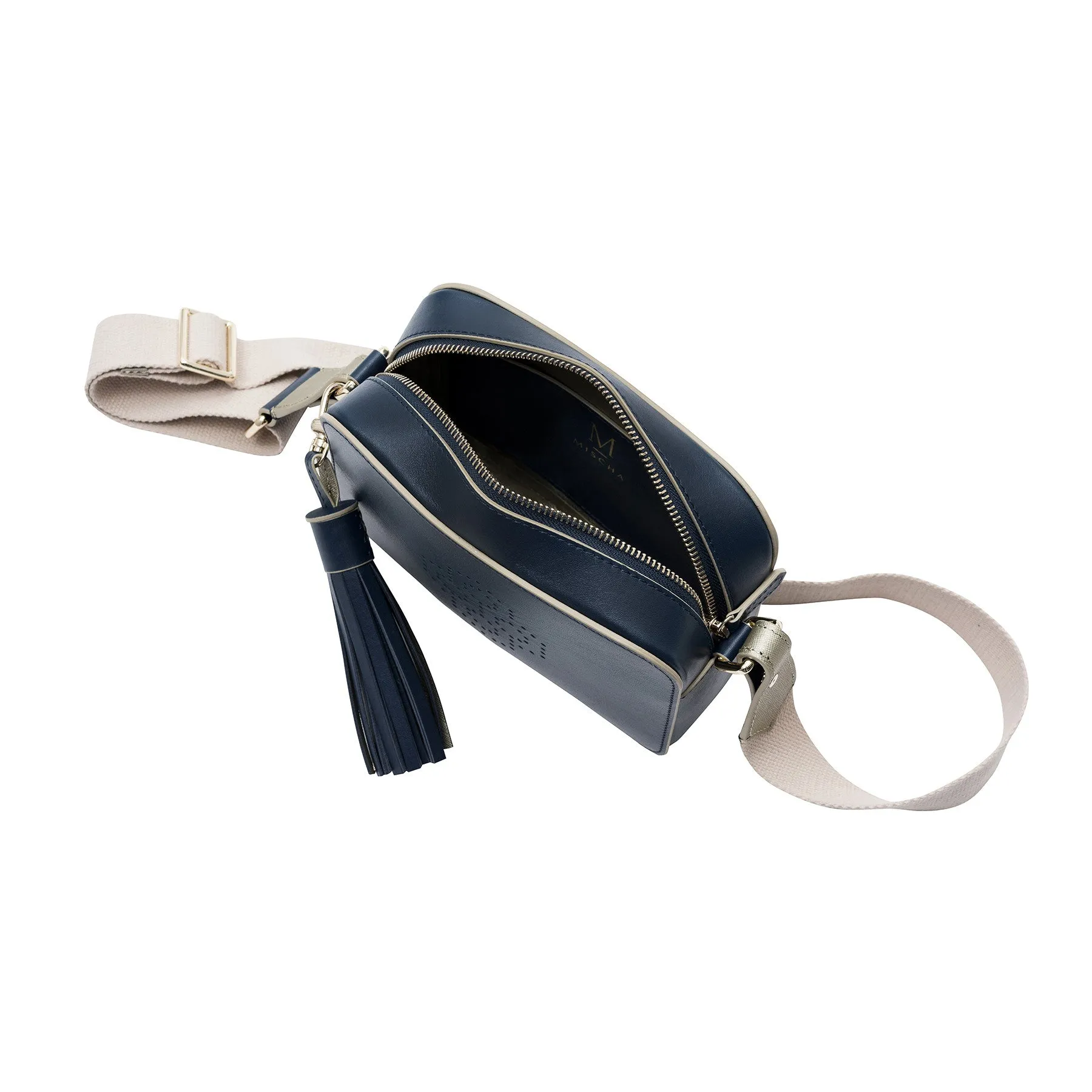 Monogram Crossbody - Navy