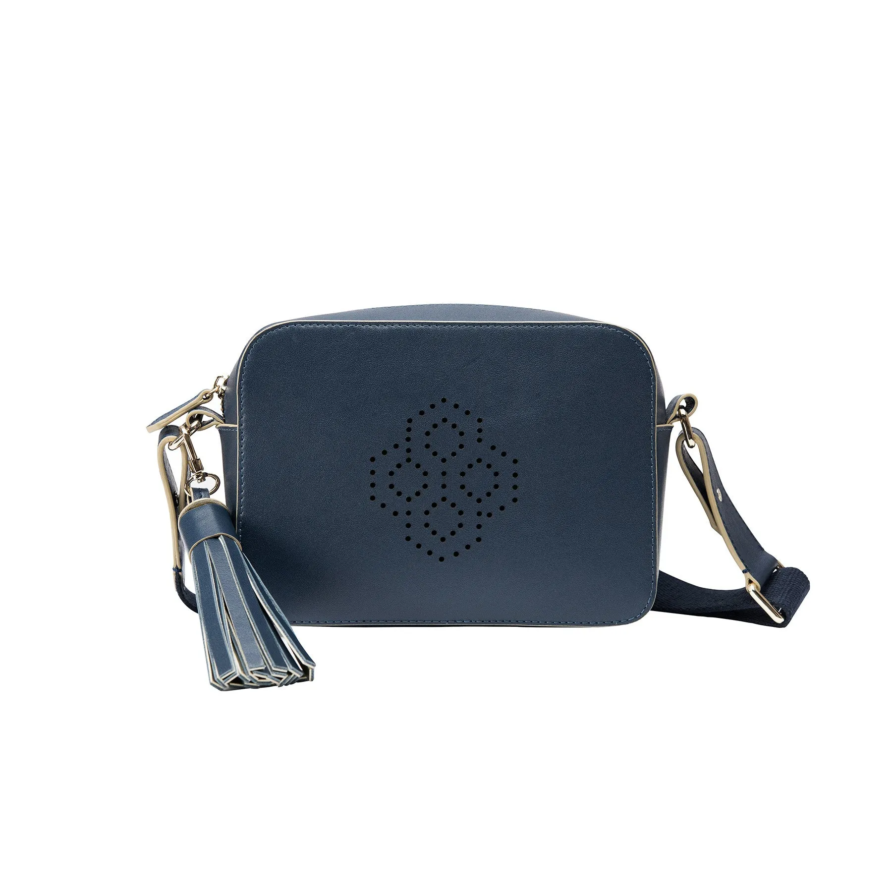 Monogram Crossbody - Navy