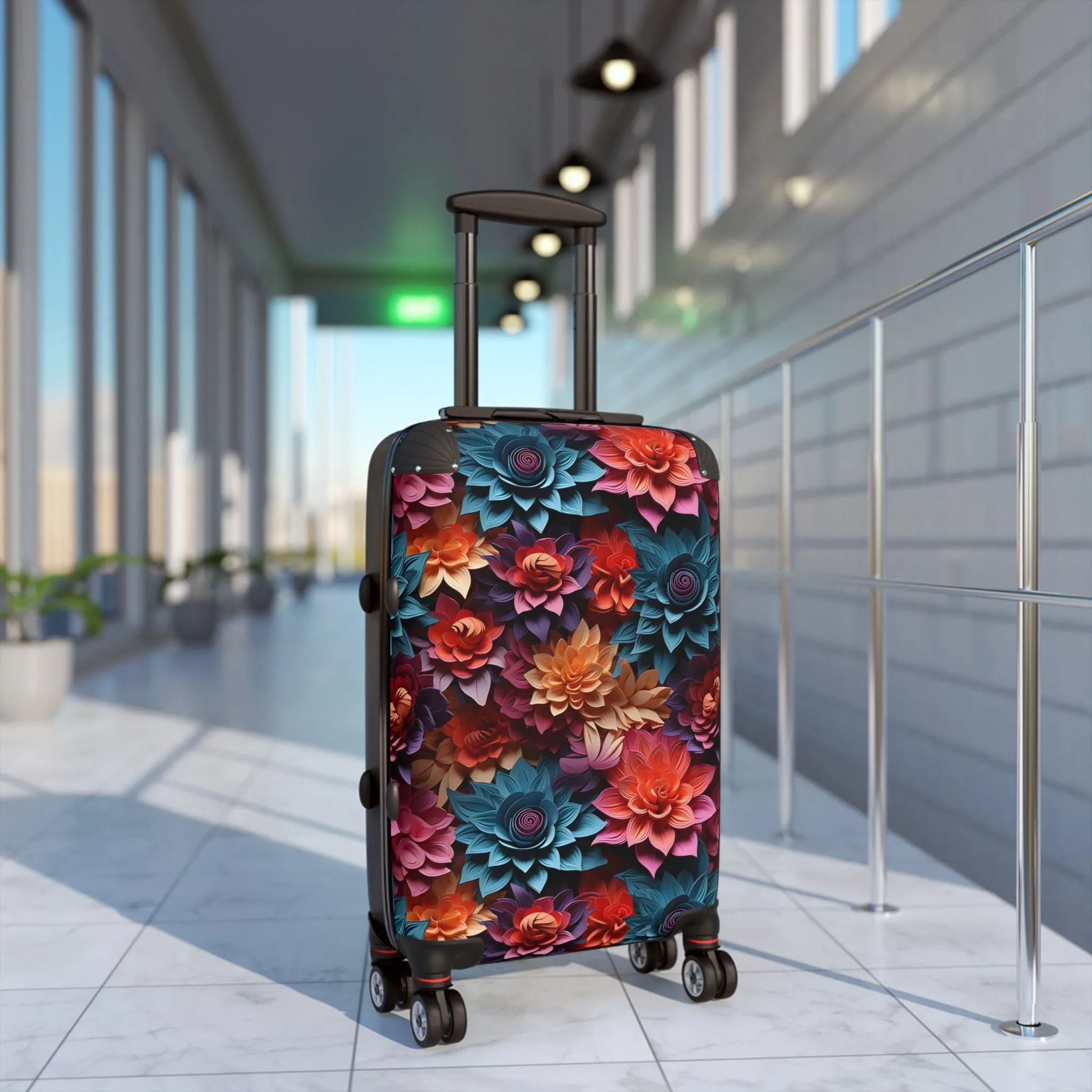 Multicolor Floral Suitcase