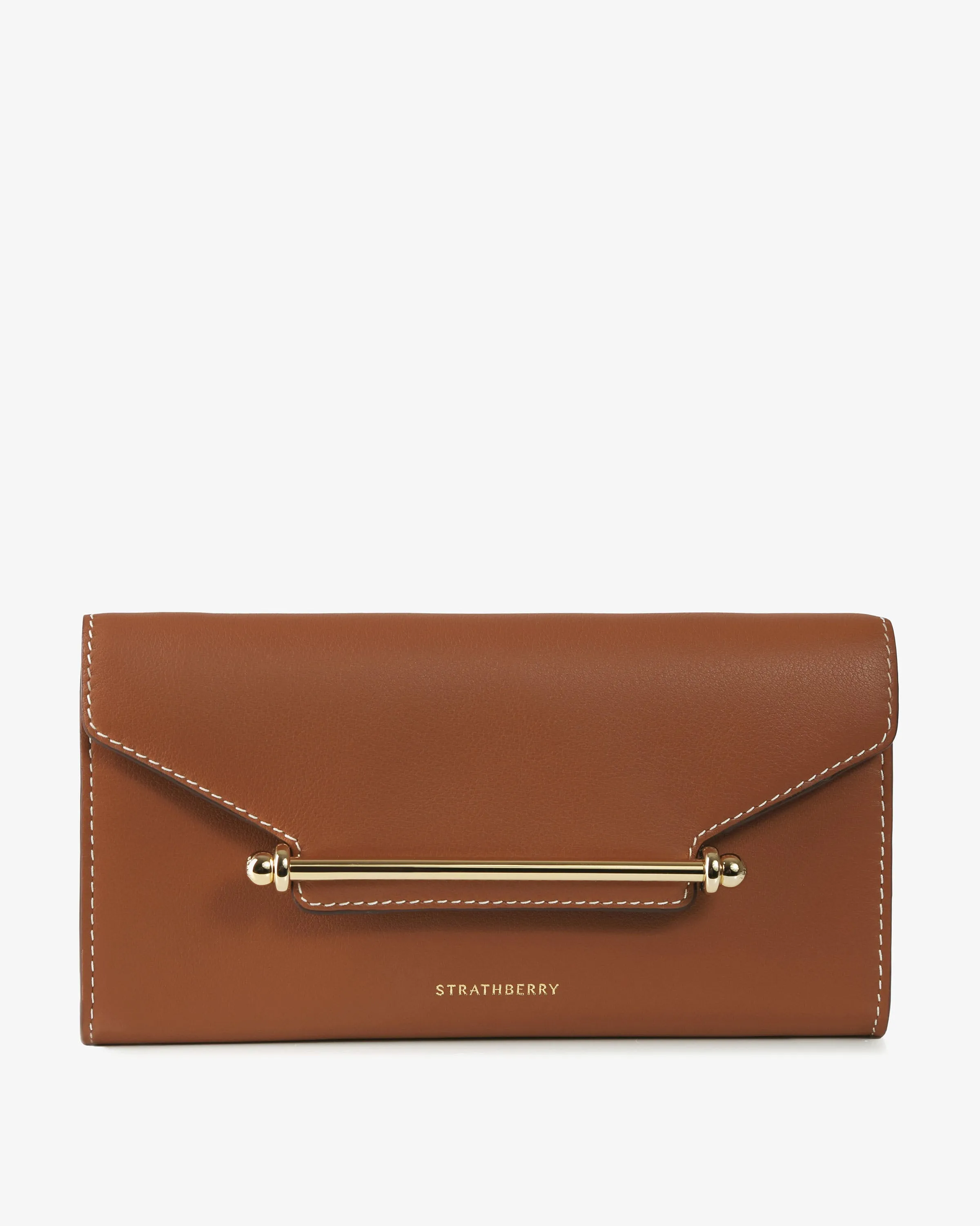 Multrees Chain Wallet - Chestnut with Vanilla Stitch