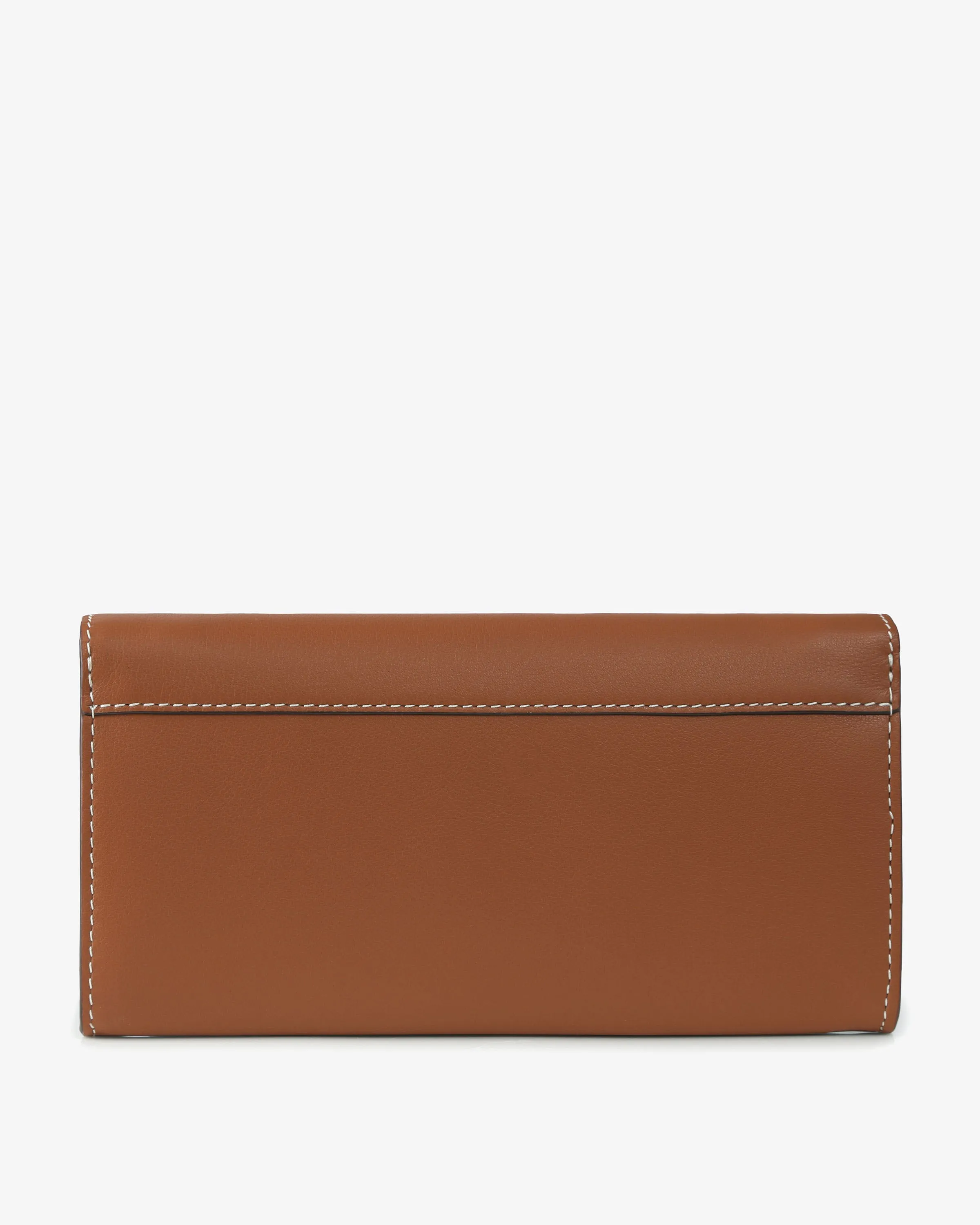 Multrees Chain Wallet - Chestnut with Vanilla Stitch