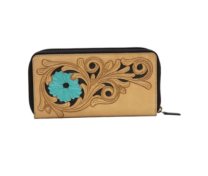 Myra Blue Bloom Wallet