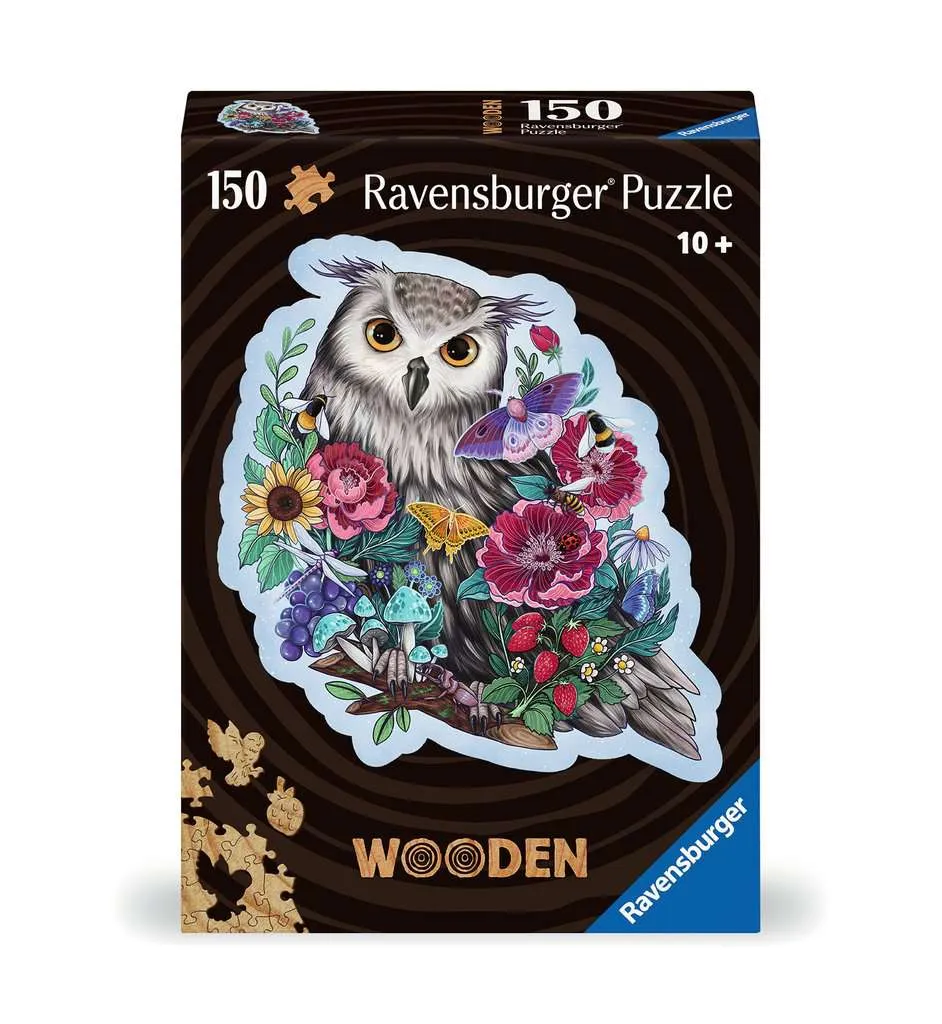 Mysterious Owl Wooden 150 pc Shape Puzzle