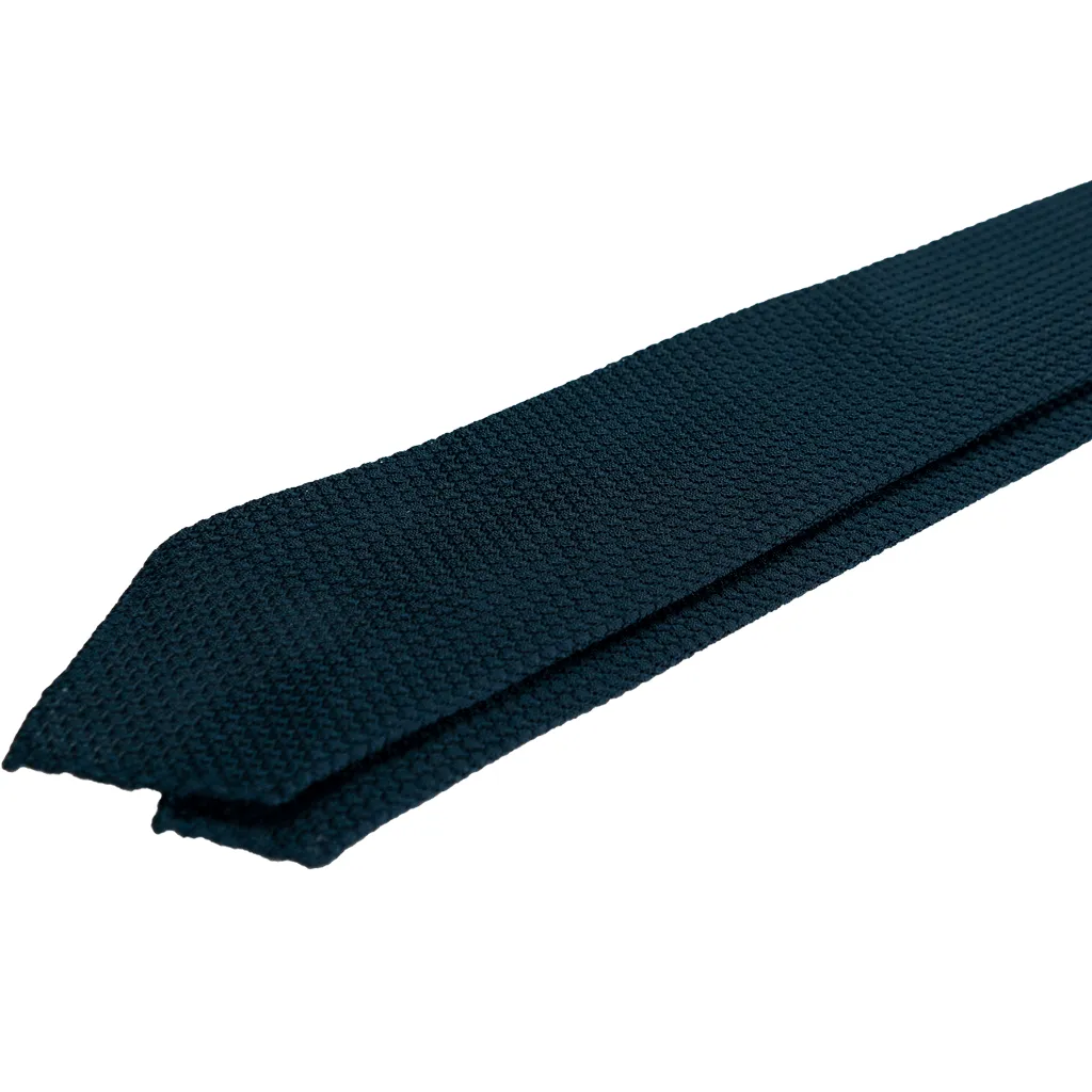 Navy Grenadine Tie (Garza grossa)