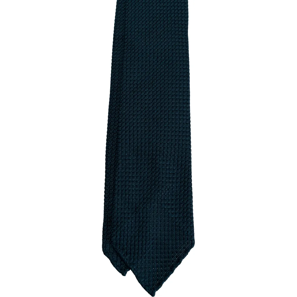 Navy Grenadine Tie (Garza grossa)