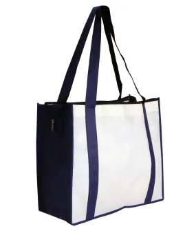 NON WOVEN LARGE ZIPPED SHOPPING BAG