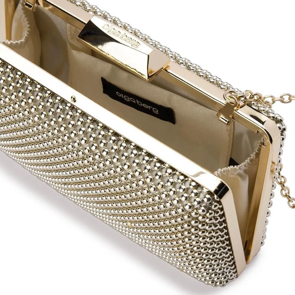 Olga Berg Natasha Ball Mesh Clutch