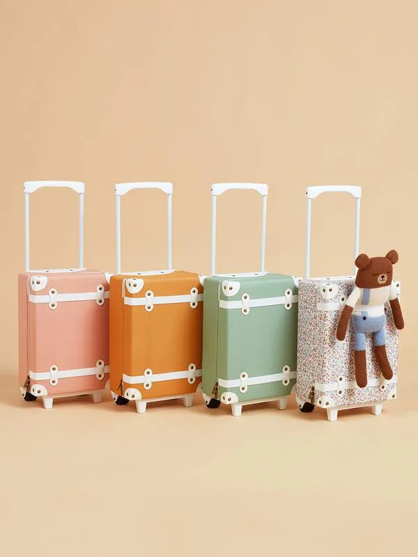 Olli Ella See-Ya Suitcase Apricot