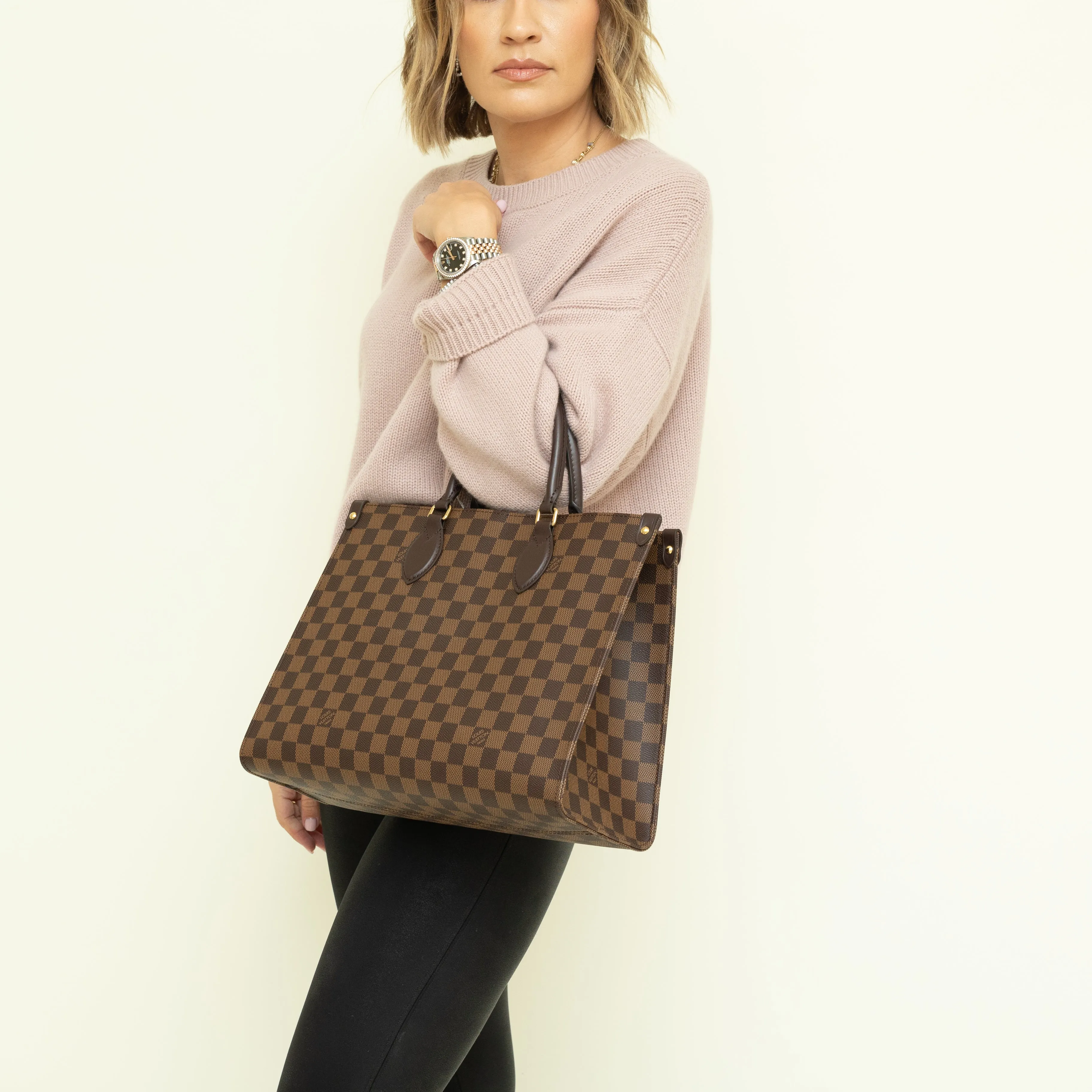 OnTheGo MM, Damier Ebene 8285