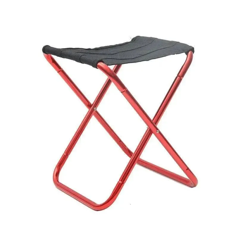 Outdoor Camping Chair Golden Aluminum Alloy Folding Chair With Bag Stool Seat Fishing Camping