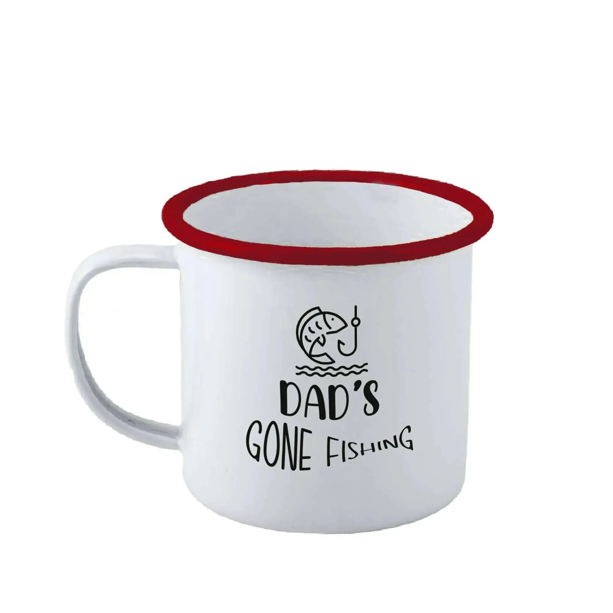 Personalised Fishing Enamel Mug