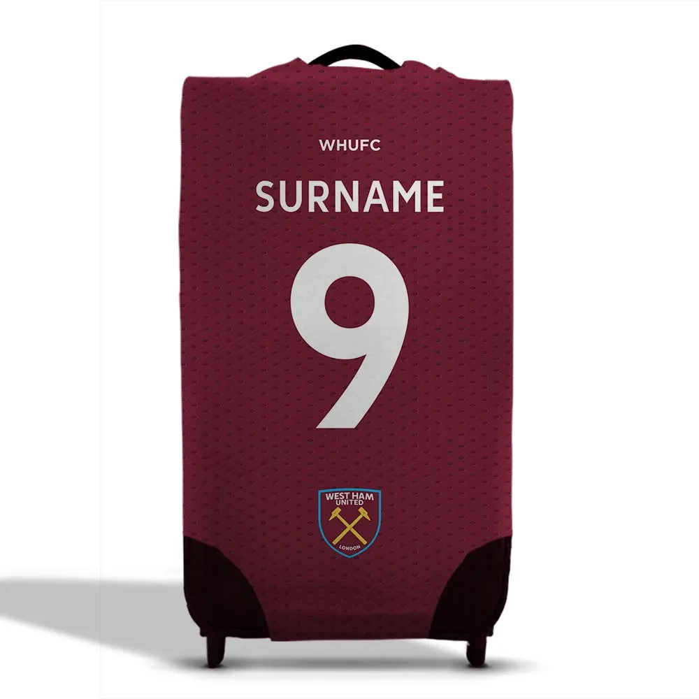 Personalised West Ham United FC Suitcase Cover (Small)