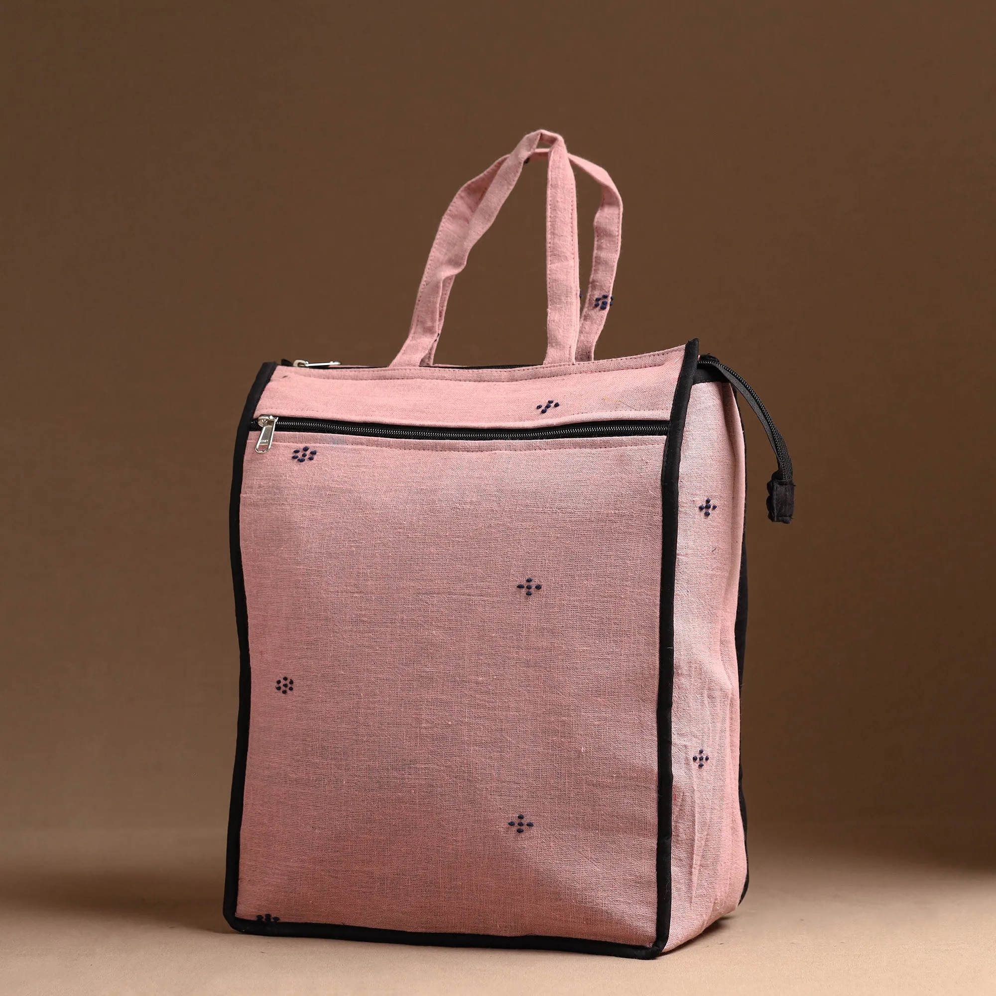 Pink - Handcrafted Cotton Shopping Bag 10