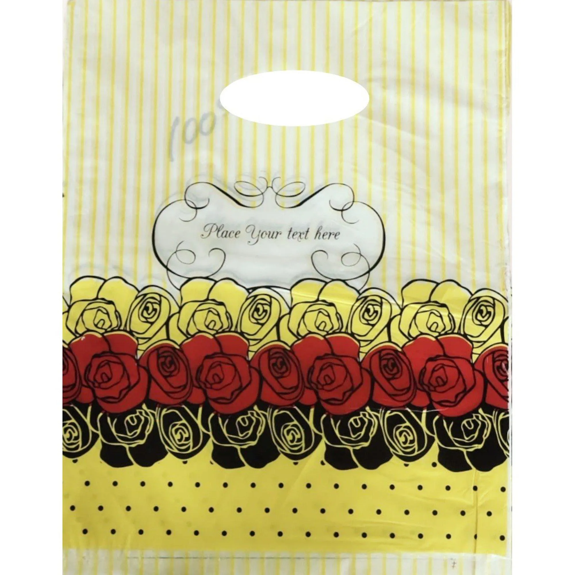 Plastic Boutique Bag Printed Medium 25x35cm 25pack