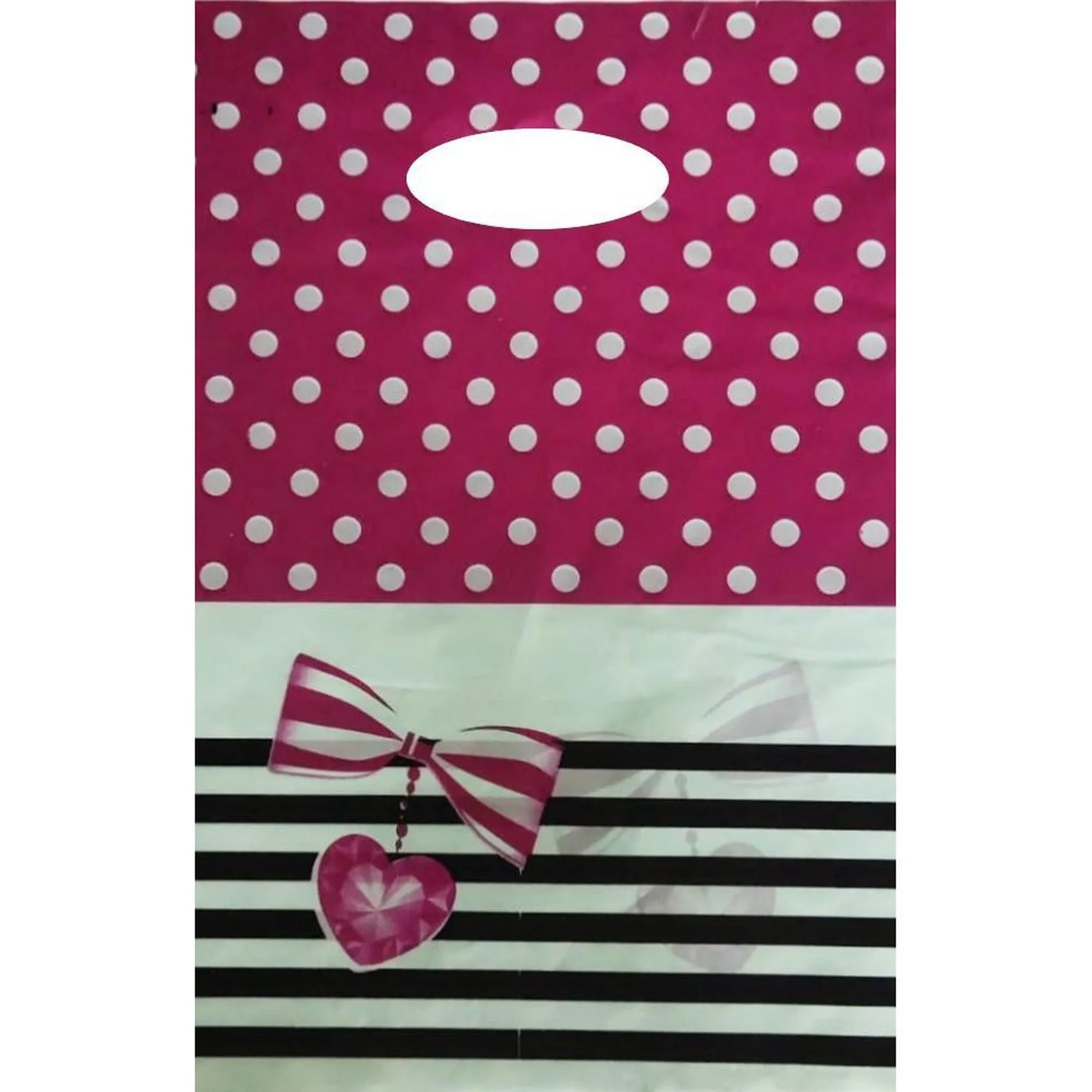 Plastic Boutique Bag Printed Medium 25x35cm 25pack