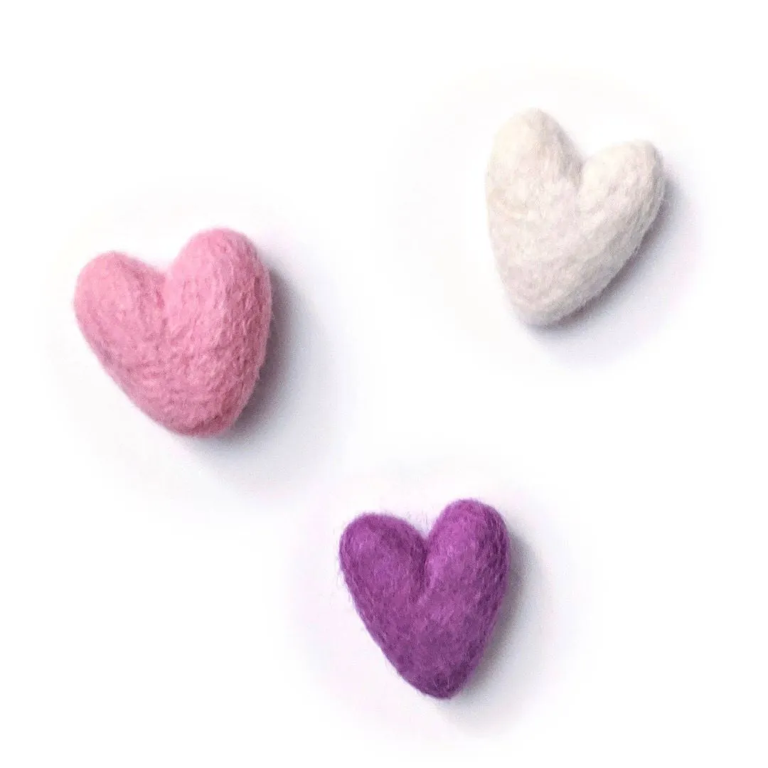 Purple Valentine Hearts Eco Fresheners - Set of 3: Purple Valentine, New Zealand