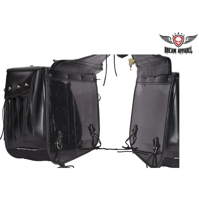 PVC Motorcycle Saddlebag With Lock