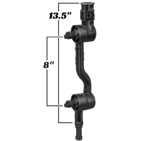 RAM Mount Adjustable Adapt-a-Post 13.5" Extension Arm [RAP-114-APB2U]