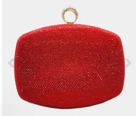 Red Bling Evening Bag