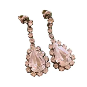 rhinestone drop earrings