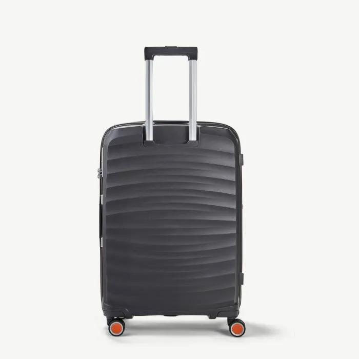 Rock Sunwave Expandable Spinner Medium Suitcase 66cm - Charcoal