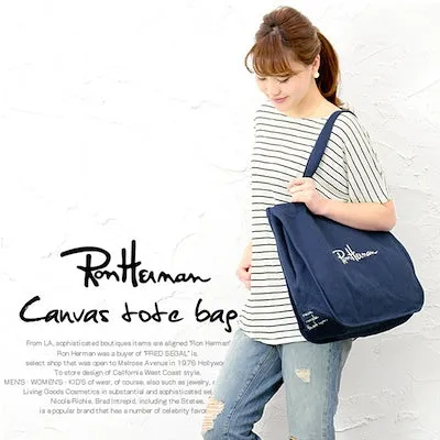 Ron Herman Canvas tote bag 4 color to choose