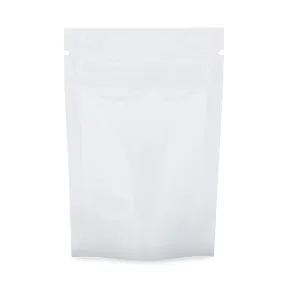 SALE!! 3.5g Mylar Bags x 100 - Solid White Matte