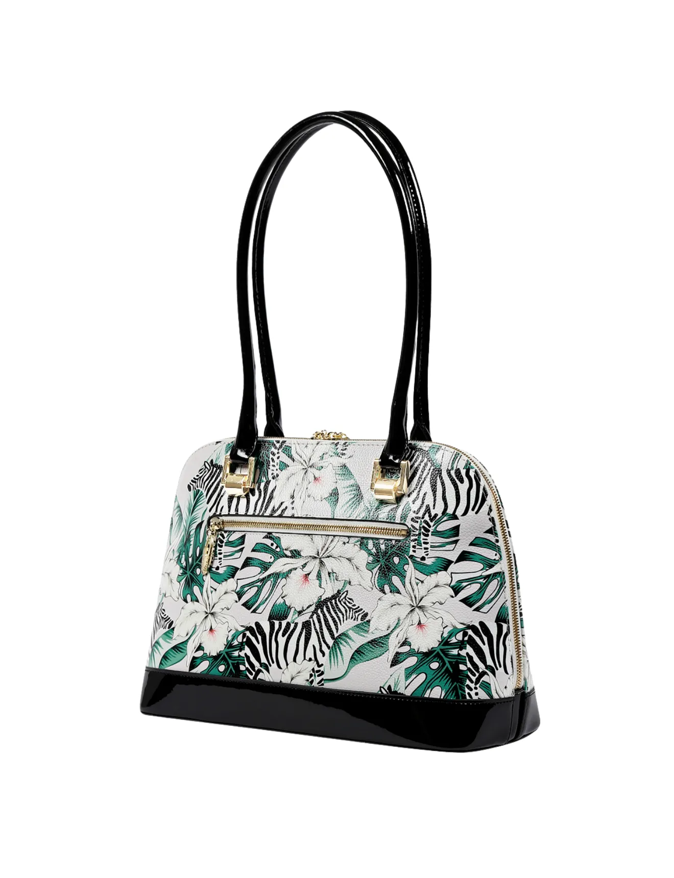 Serenade - SN45-0758 Large Leather Handbag - Zebra