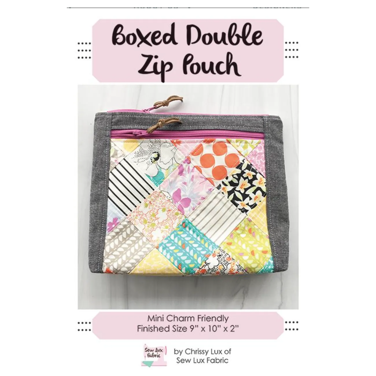 Sew Luxe ~ Boxed Double Zip Sewing Pattern