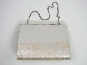 Silver Brocade Evening Bag