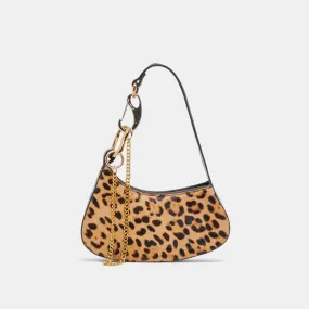 SILVIE SHOULDER BAG LEOPARD CALF HAIR